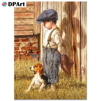 

Daimond Painting 5D Full Square/ Round Little Boy and Dog Diamond Rhinestone Embroidery Crystal Cross Stitch Mosaic Gift A322
