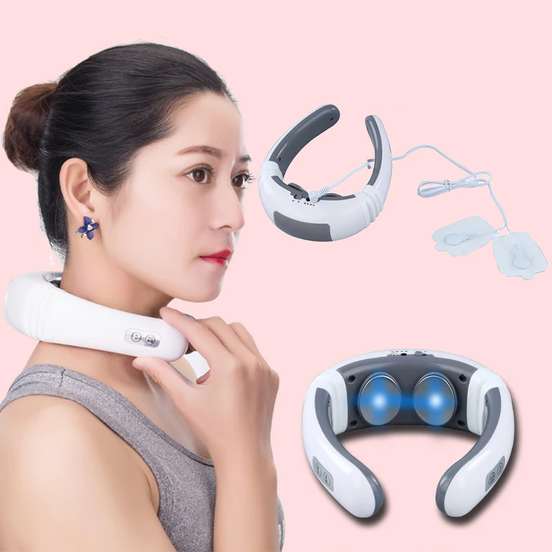 

Electric Neck Massager Magnetic Therapy Cervical Spine Massage Instrument Multifunctional Physiotherapy Pulse Relax Health Care