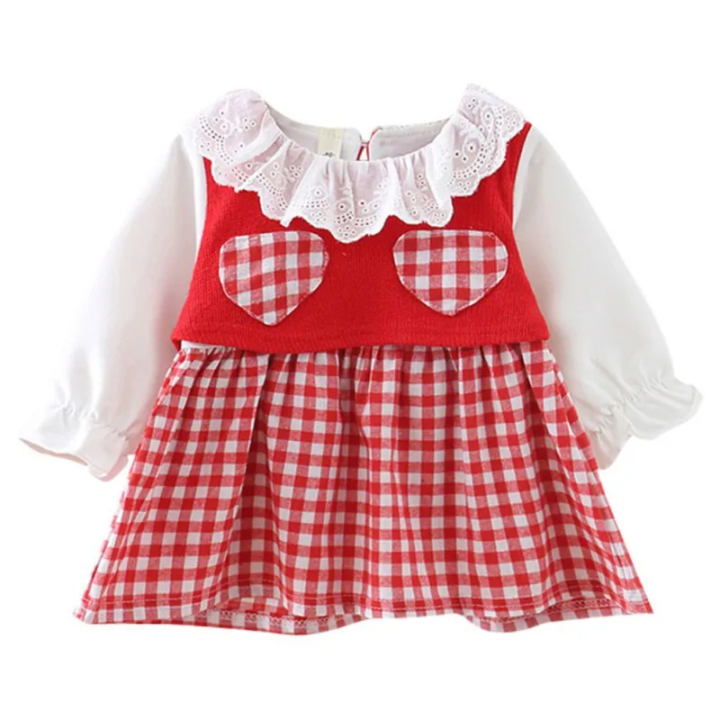 

2020 Spring Cotton Baby Girls Cartoon Short Sleeves Dress Children's Clothing Kids Princess Dresses Lattice Casual Clothes 0-4 Y