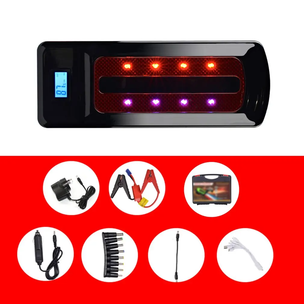 

22000mAh Portable Car Jump Starter Battery Booster Charger 3 USB Vehicle Charging Power Bank Starting Device