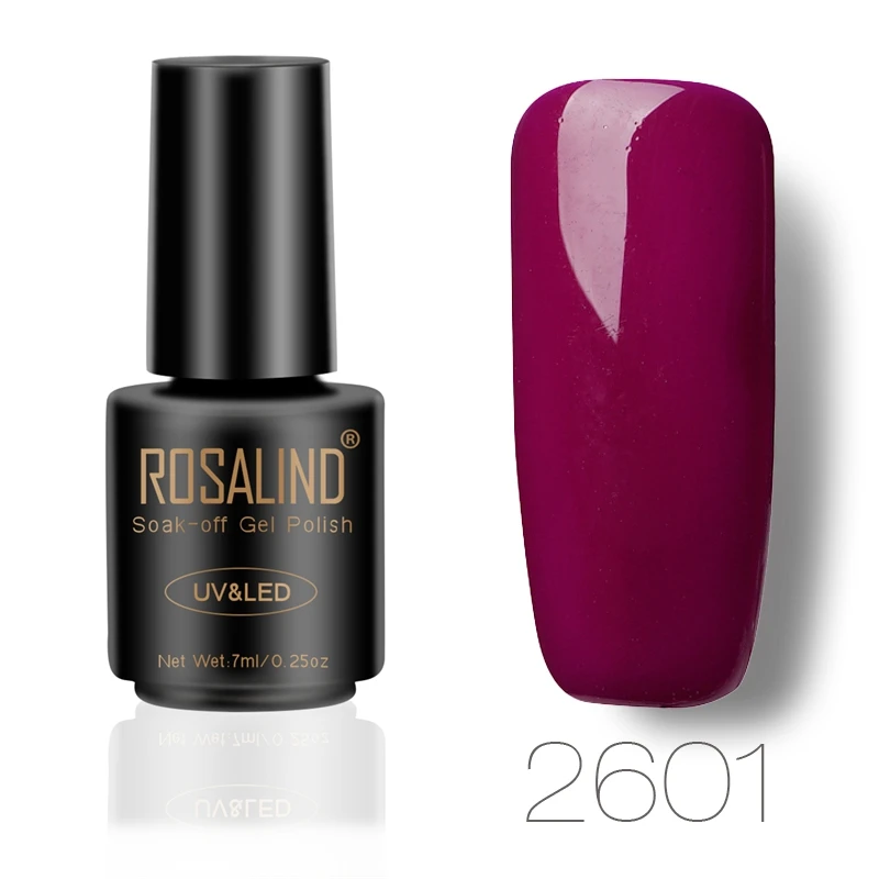 RA2601 ROSALIND Красный бриллиант Блестящий Гель-лак для ногтей Полупостоянный УФ-лампа все для маникюра гибридные лаки для дизайна ногтей - Цвет: RA2601