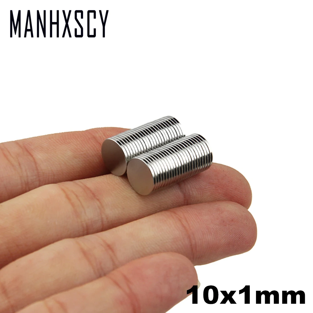 

5000pcs Neodymium N35 Dia 10mm X 1mm Strong Magnets Tiny Disc NdFeB Rare Earth For Crafts Models Fridge Sticking magnet 10x1mm