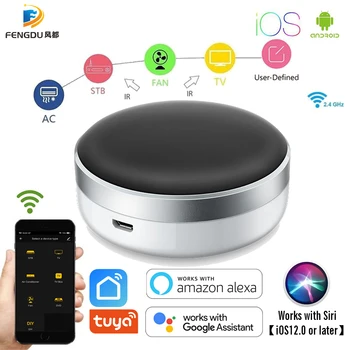 

Smart Life Home Automation Universal Remote Controller WIFI+IR Control Air Condition TV Work with Google Assistant Alexa Siri