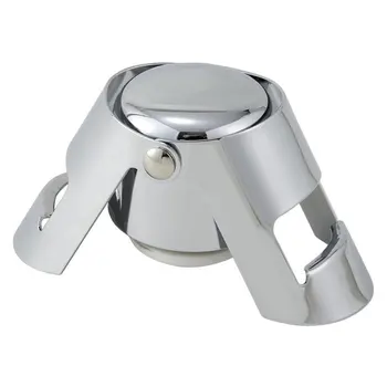 

Universal Wine Bottle Stopper 430 Stainless Steel Champagne Sparkling Wine Bottle Plug Sealer Preserver Bar Tools