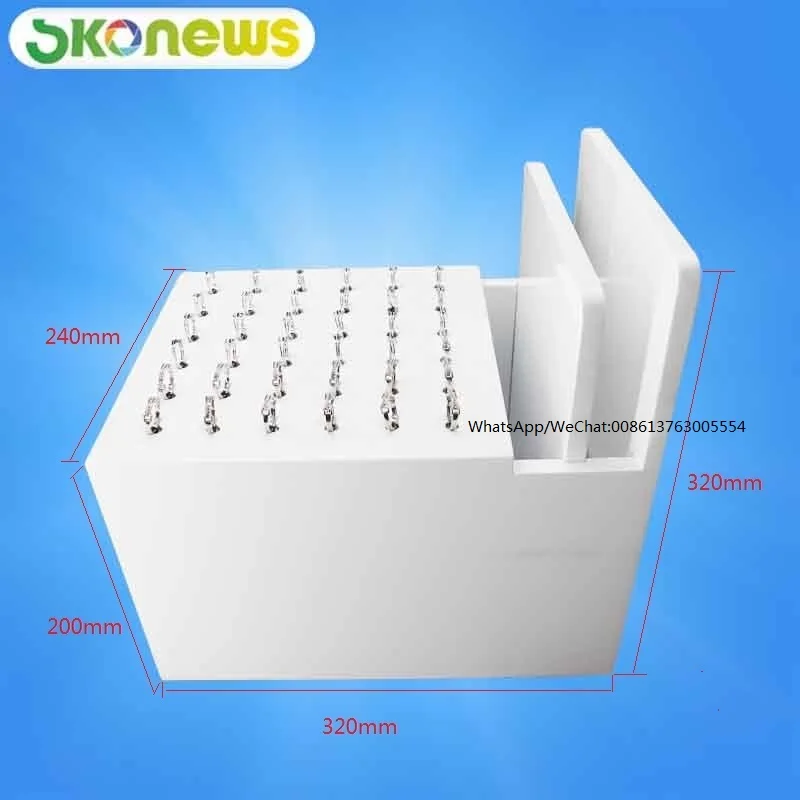 4 Pcs Ring Retractable Anti-Theft Display Tray Jewelry Security Cable Pull Box Stand Cabinet Tray