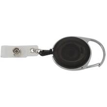 Держатель Бейджа намотка с зажимом для ремня выдвижной Зажим id карта визитница держатель для карт Ролик Черный