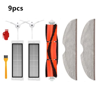 

9pcs Main brush Filter Furry Wig Reusable For Xiaomi Roborock S6 S5 MAX S50 S55 S60 S65 E25 E35 Vacuum Cleaner Parts Accessories