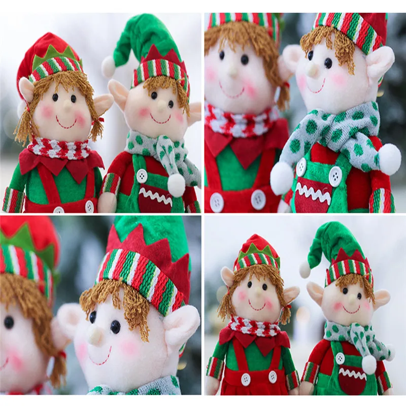 Рождественский эльф украшение куклы хлопок Повседневная вечерние украшения для дома подарок игрушки одна деталь
