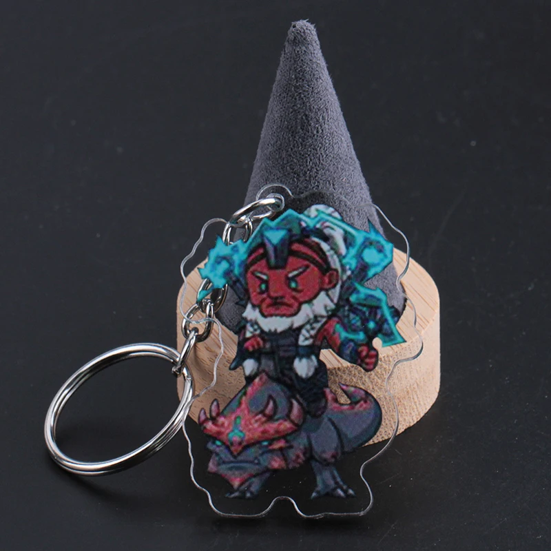 Игра Dota 2 акриловый брелок Dota2 мультфильм фигура кулон брелок Porte Clef ювелирные изделия