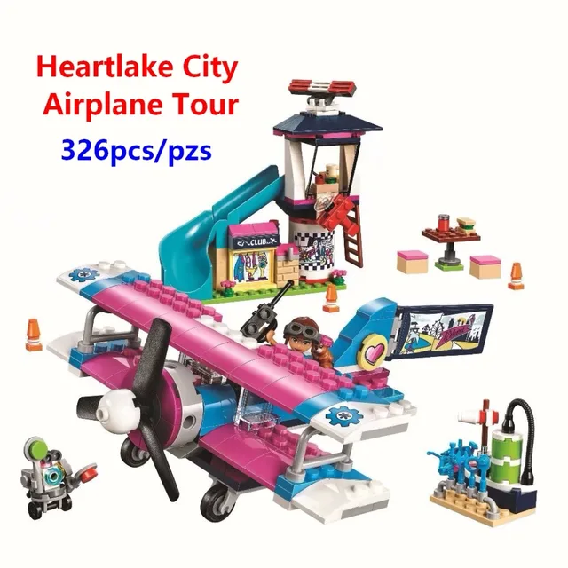 lego friends heartlake city airplane tour 41343
