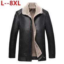 Большие размеры 10XL 8XL 6XL 5XL Новое мужское пальто из натуральной кожи Мужская короткая куртка из овчины кожаные зимние куртки мужские s