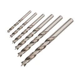 Foret central à tige ronde HSS, foret pour bois, trous de pilote à tige ronde 5 10mm, outils de perçage hélicoïdal de haute qualité 