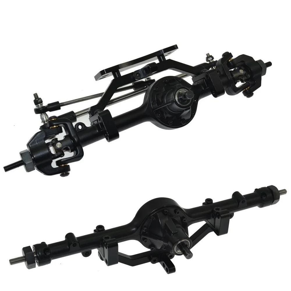 

RC Crawler Aluminum Alloy Complete Front Rear Axle for 1/10 D90 RC4WD