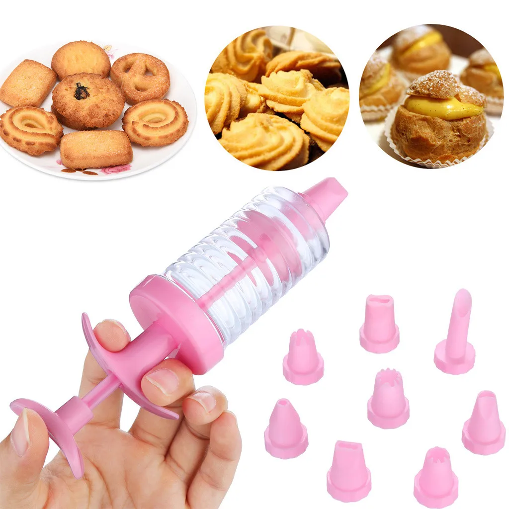 

Cookie Biscuit Mold Cookie Making Maker Pump Press Machine Decor Kitchen Mold Tools Set Biscuit flower gun New Product 2019