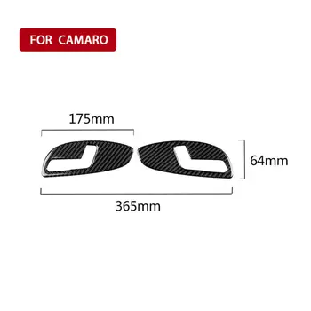 

Stylish 2x Car Seat Adjustment Panel Sticker Trim Decor Carbon Fiber Black For Chevrolet Camaro 2017-19 For Car Parts