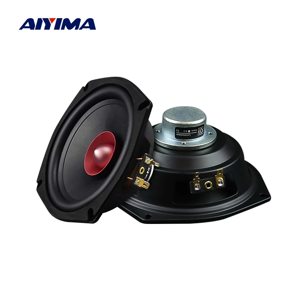 AIYIMA 2Pcs 5.25 Inch Hifi Full Range Speaker