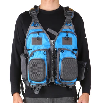 

Lixada Outdoor Fishing Life Breathable Multi-Pockets Padded Vest 209lb Bearing Fishing Jacket Swimming Sailing Fishing Clothing