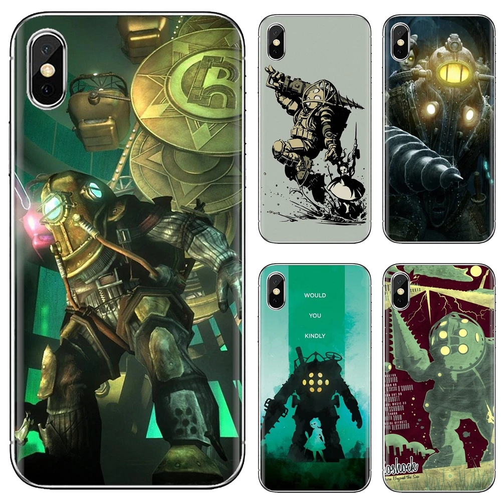 Прочный силиконовый чехол для телефона Bioshock Big Daddy Huawei Mate Honor 4C 5C 5X 6X 7 7A 7C 8 9 10 8C 8X 20