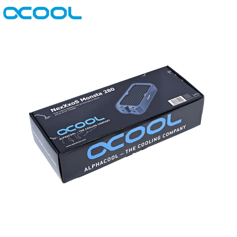 Alphacool NexXxoS Monsta 80 мм Толщина 140*2 мм 280 мм радиатор 14 см вентилятор радиаторы