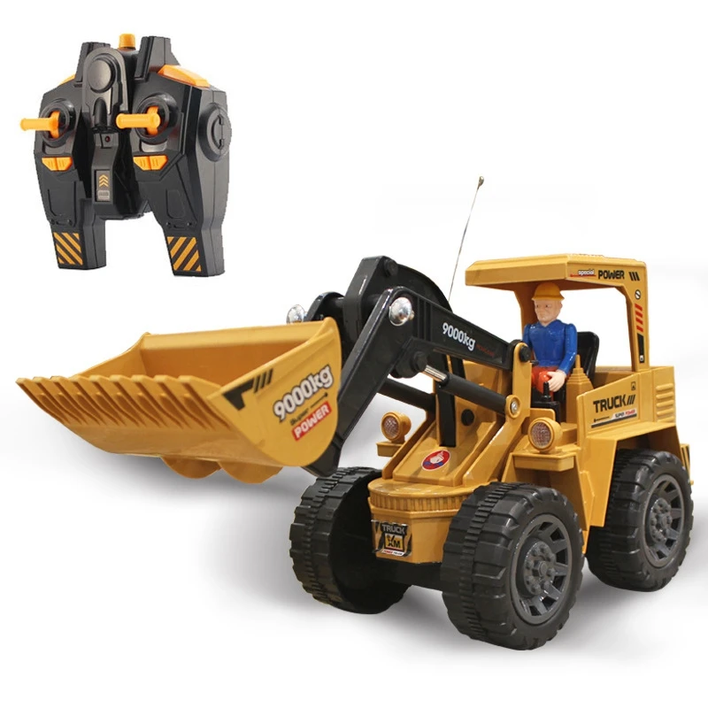 

Oversized 2.4G Remote Control Bulldozer Forklift Rechargeable Electric Engineering Vehicle Boy Toy