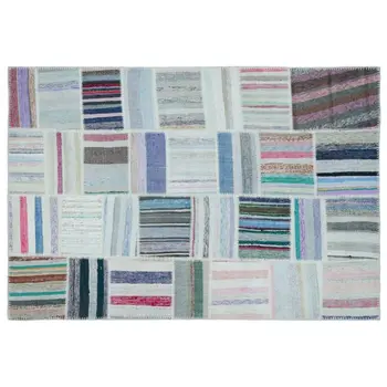 

Handmade Multicolor Vintage Patchwork Rug Area Rug 155x224 Cm-5'1''X7'4''