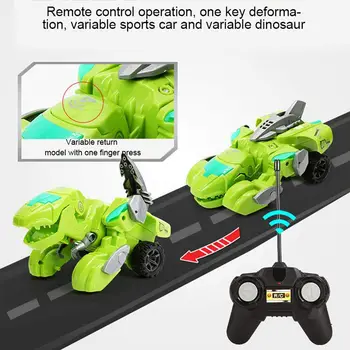

Remote Control Deformation Transforming Dinosaur LED Car Children's Toys Christmas Gift for Kids Dinosaur Transformer Toy Car