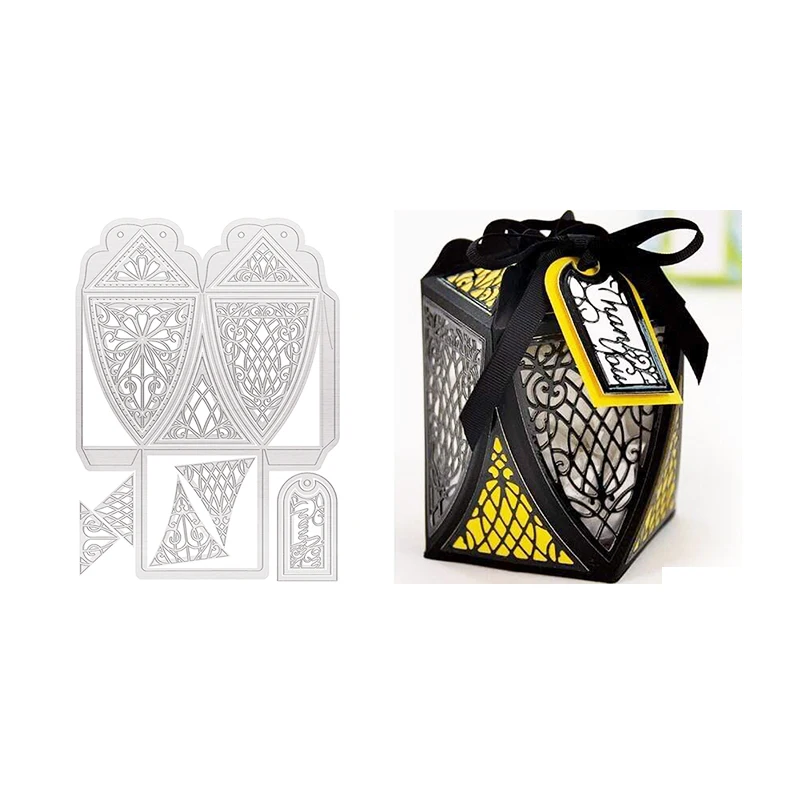

Metal Cutting Die For Christmas DIY Scrapbook 3D Greeting Card Making Embossing Creative Folding Candy Box 2021 NEW