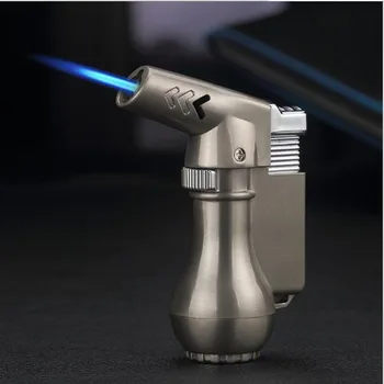 

Torch Cigarette Lighter Turbo Lighter 1 Jet Butane Gas Cigar Windproof Metal table Lighter For Kitchen and outdoor BBQ GL012