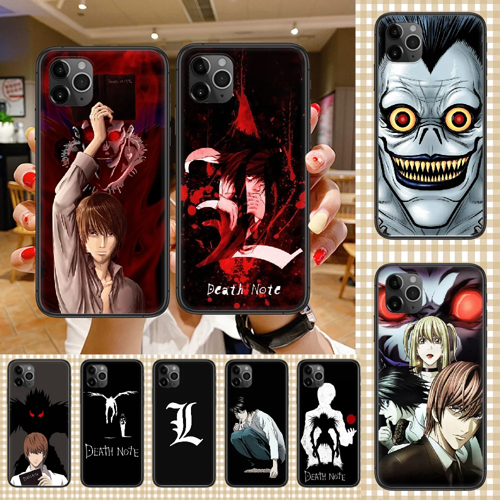 Чехол для телефона в стиле аниме Death Note корпус корпуса iphone 5 5s se 2 6 6s 7 8 12 mini plus X XS XR 11