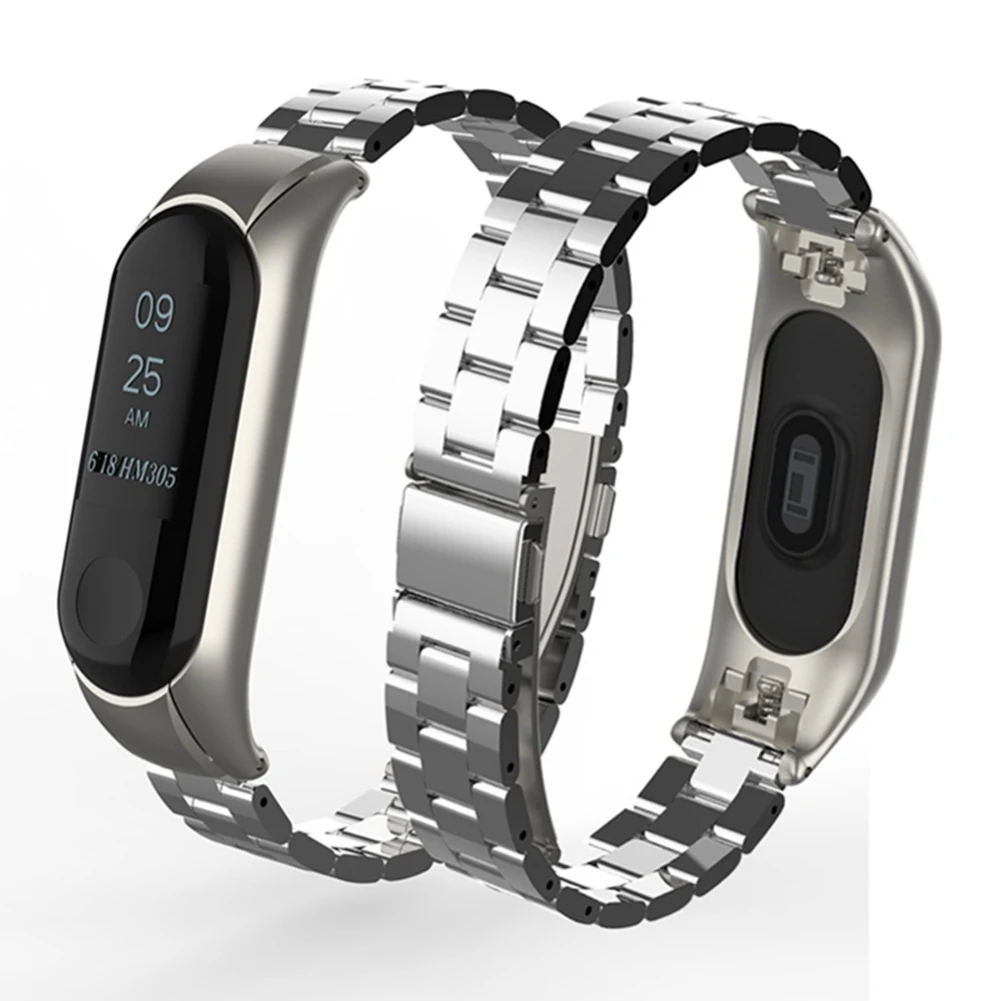 Спортивный сменный металлический ремешок для Mi Band 3 Smart Bracelet