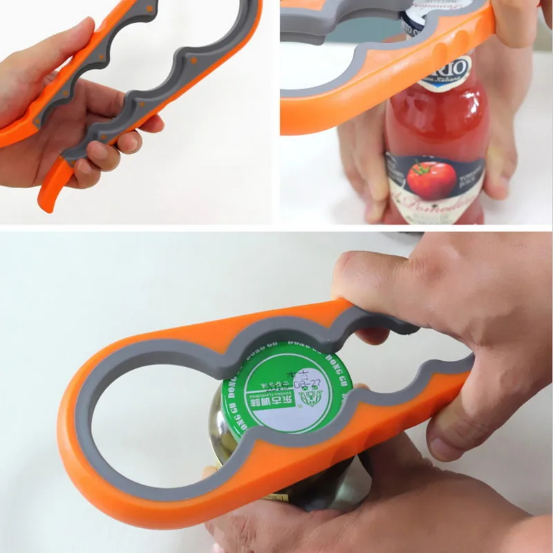 Anti-skid Can Opener Multi-function Four-in-one Lid Opener Four-position Bottle Opener Wringer