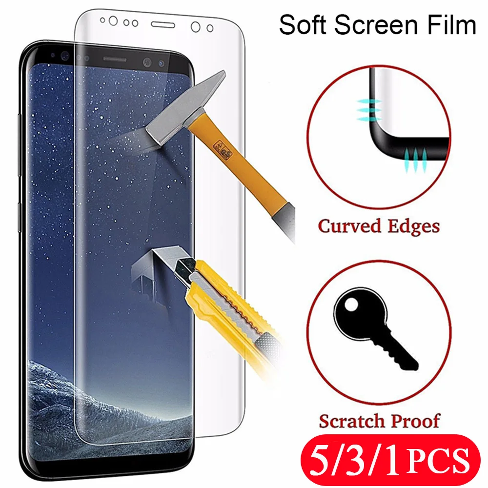 Защитное стекло для Samsung Galaxy S20 Ultra S10 5G S10E lite S9 S8 plus S7 edge 5/3/1 шт. | Мобильные телефоны