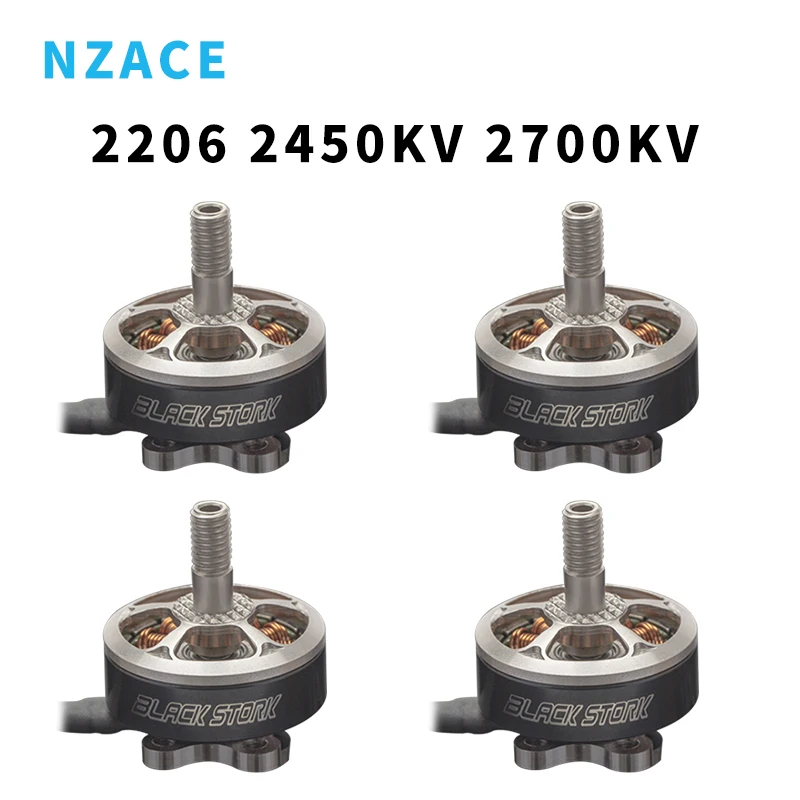 

NZACE Aokfly 2206 2450KV 2700KV Brushless Motor 3-6s lipo Battery for 5 inch FPV Frame propeller RC Racing Drone