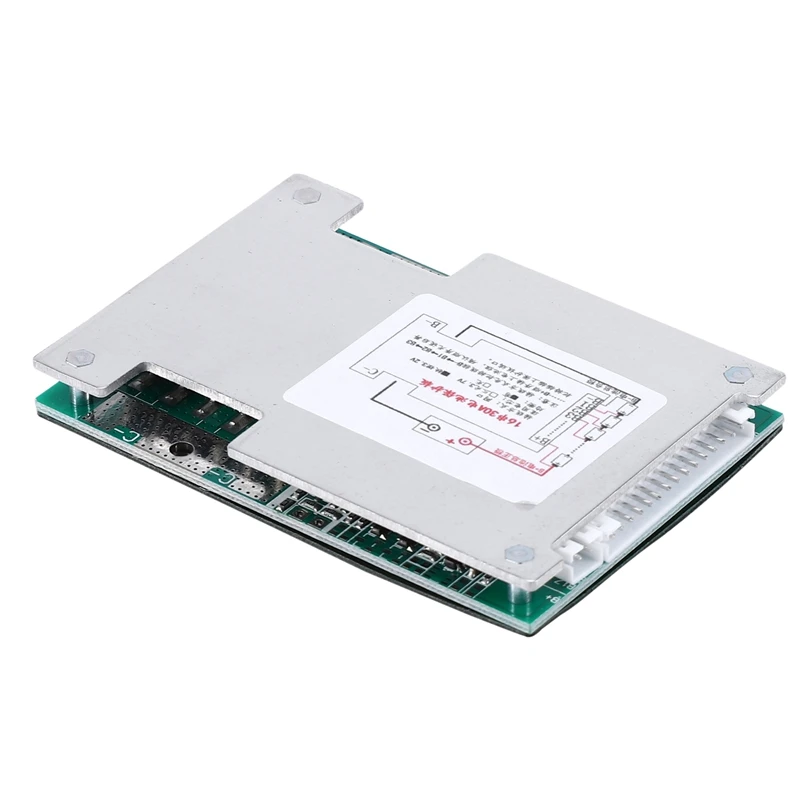 Защитная плата BMS PCB для аккумулятора 16S 48V 30A LiFePo4 с балансировкой электронного