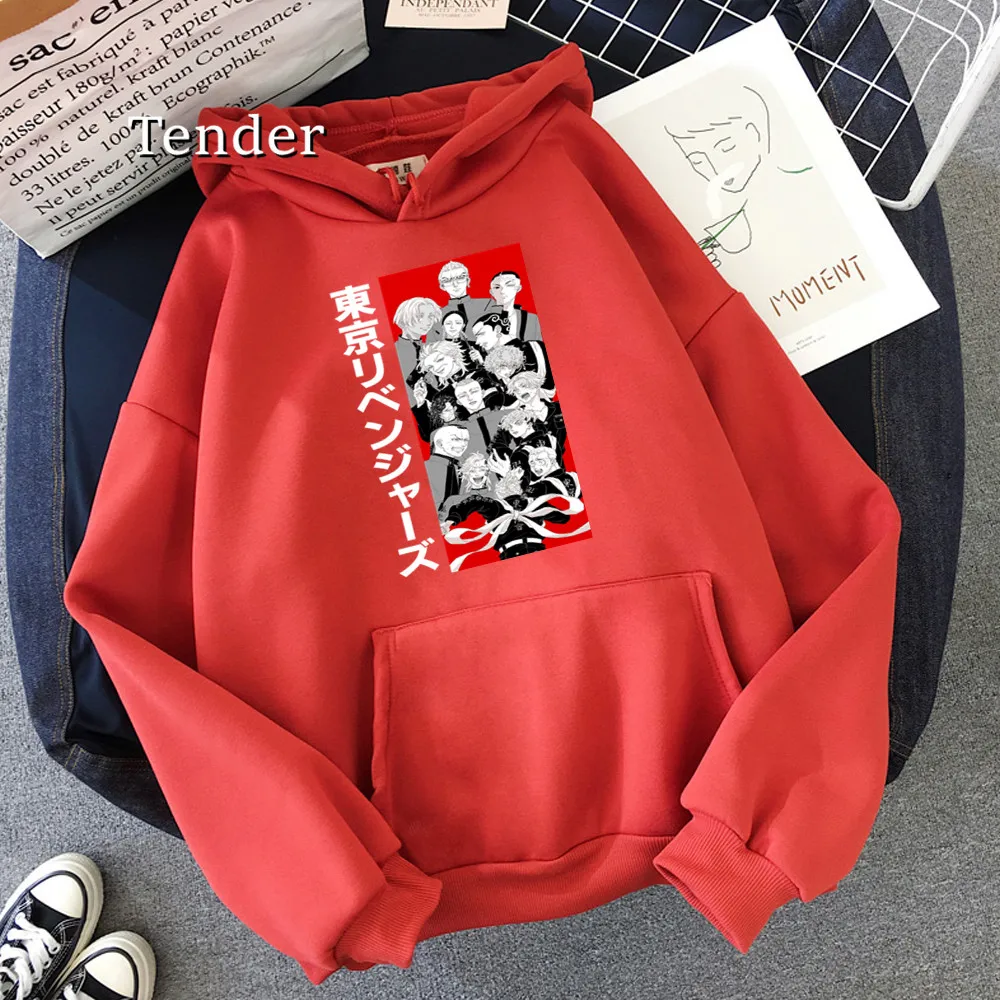 

Hoody Tokyo Revengers Anime Harajuku Hoodie Women Japanese Streetwear Women Pullover Oversized Sweatshirt Manjirou Print Hip Hop