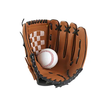 

1pc Men Women Soft Softball Mitts Baseball Glove Cushioned Training Adjustable Left Hand Accessories Impact Reduce Sports