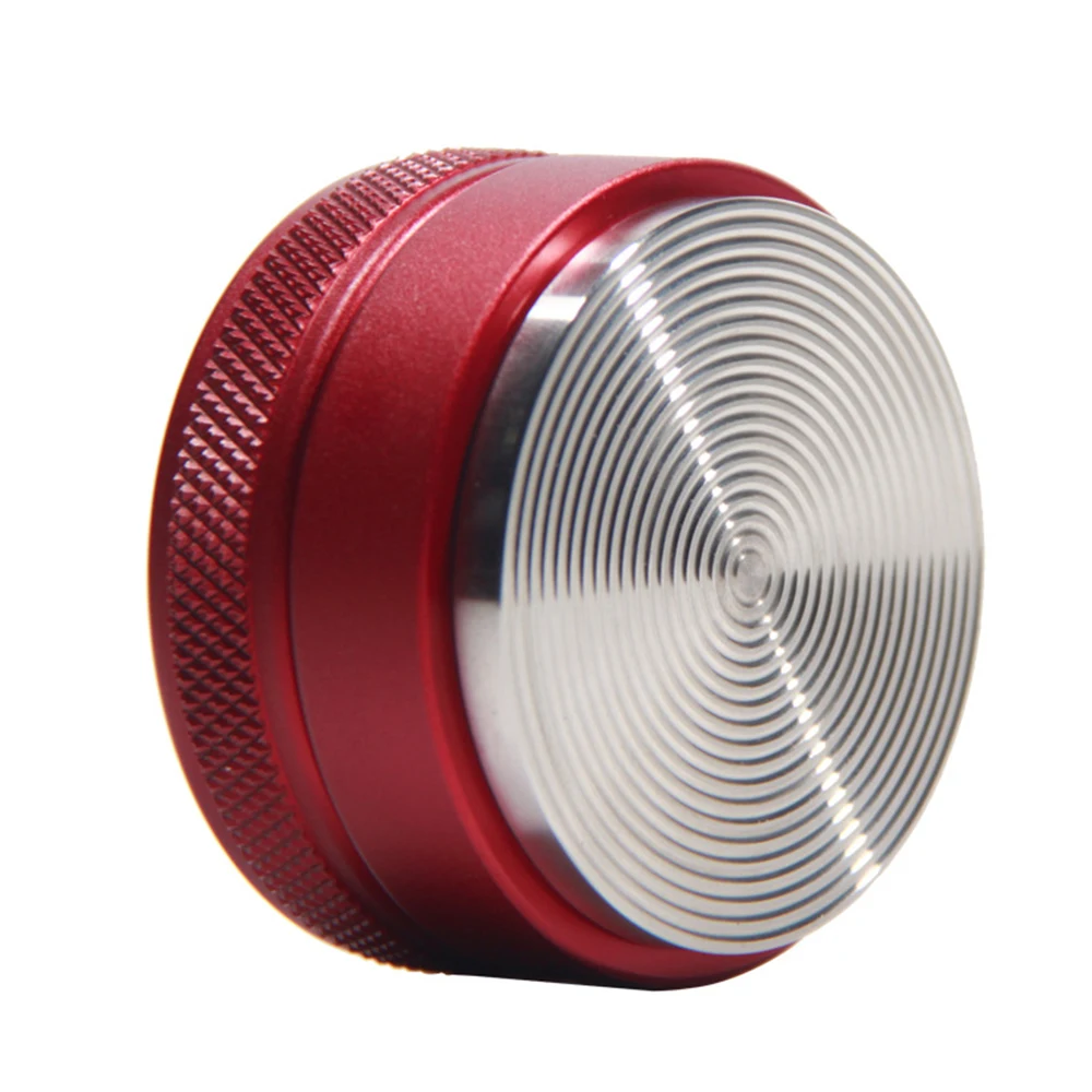  304 Stainless Steel Maracon Ripple Coffee Tamper 58MM Mini Adjustable Coffee Hammer Aluminum Handle