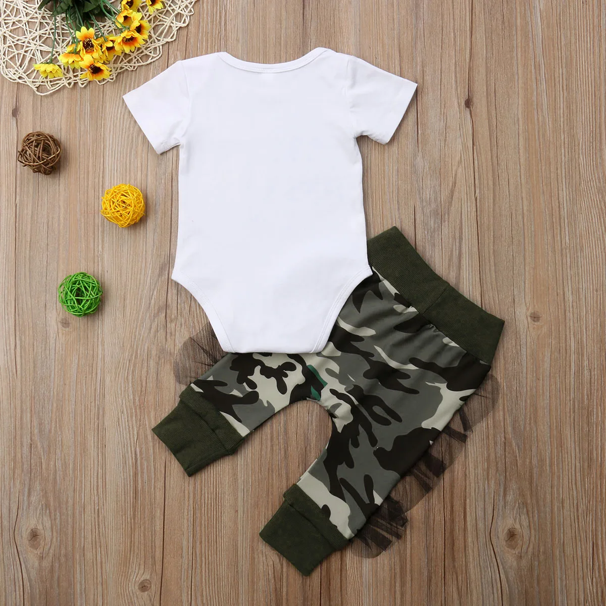 Одежда для новорожденных мальчиков и девочек; Детский комбинезон; камуфляжные леггинсы в армейском стиле; комплект со штанами; комплект модной одежды для малышей