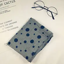 Ранняя осень; Новинка; детский хлопковый и льняной шарф с волнистым воротником для мальчиков и девочек; 1 шт