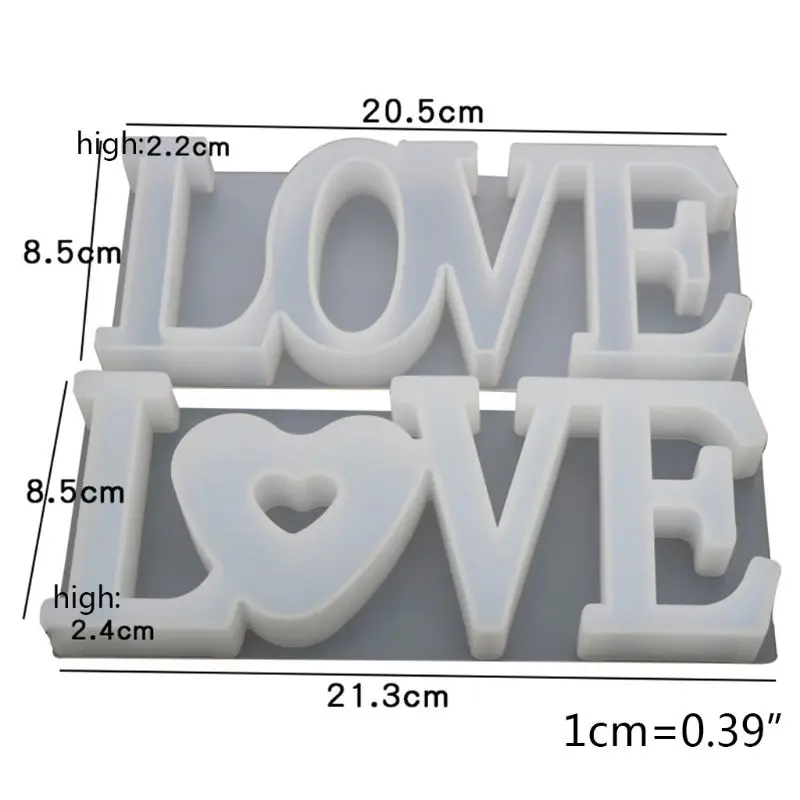 Подвеска для изготовления ручной работы DIY Кристалл эпоксидная любовь форма в виде сердца высокой формы для зеркал