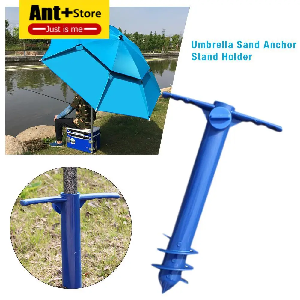 

Beach Umbrella Anchor Sand Auger Stand Universal Sand Grabber Spike Auger Holder Fits All Safe for Strong Wind Sand Anchor