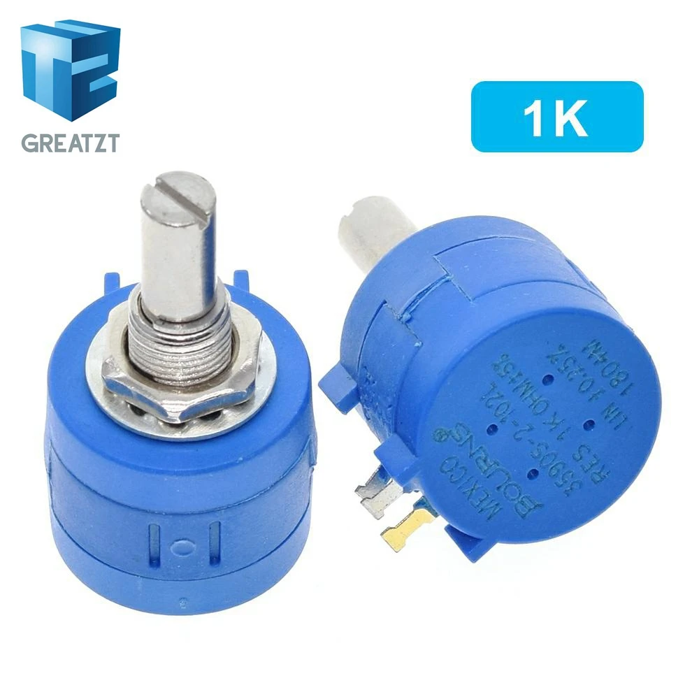 Многоповоротный потенциометр GREATZT 3590S 500 1K 2K 5K 10K 20K 50K 100K ом регулируемый резистор