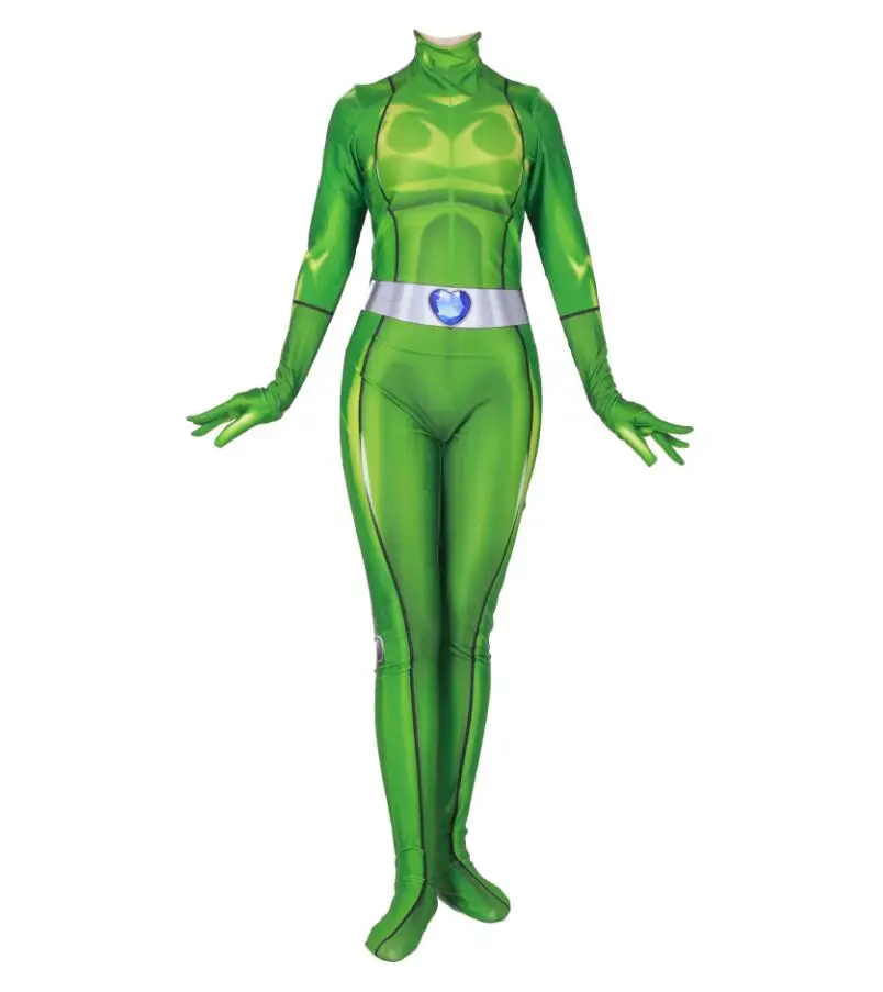 Totally Spies Cosplay Costume Pour Femmes Et Filles Spandex Zentai Clover  Ewing Samantha Simpson