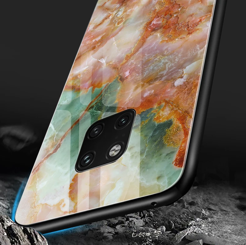 Модный чехол для телефона huawei Enjoy 9s из закаленного стекла Mate20 Lite Pro Nova 2 3i 4 P Smart+ P20 P30 Honor Play Роскошная оболочка
