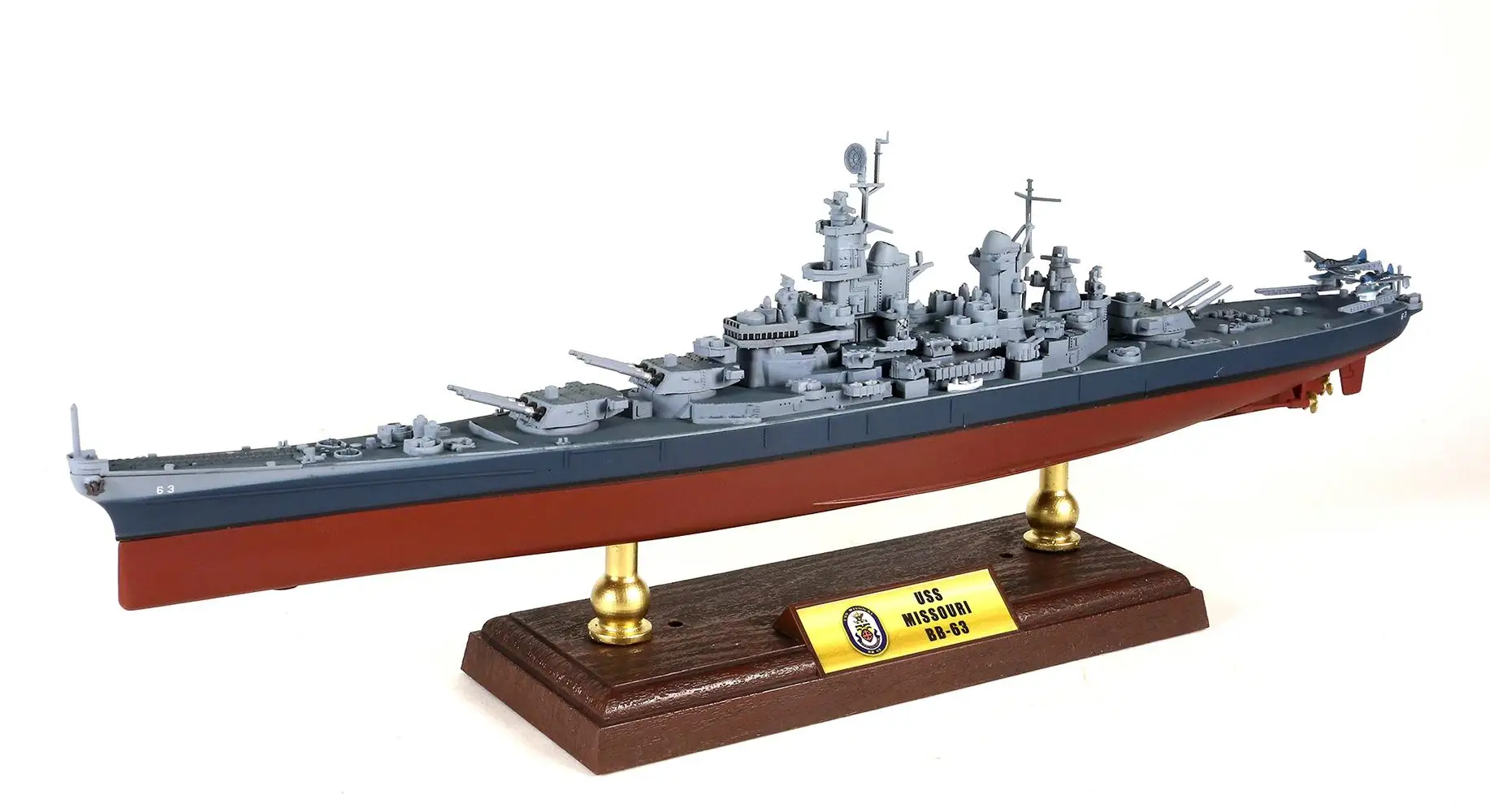 WWII USS MISSOURI BB-63 1/700 литье под давлением модель корабля FOV
