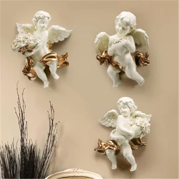 

ROMAN MYTHOLOGY LOVE ANGEL CUPID RESIN WALL HANGINGS CREATIVE BEDROOM BEDSIDE BACKGROUND WALL ART DECORATION X2015