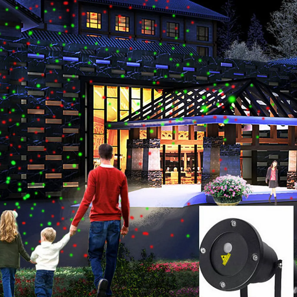 

Xmas Stage LED Garden Laser RC Controller Christmas Light Lawn IP68 Spotlight US