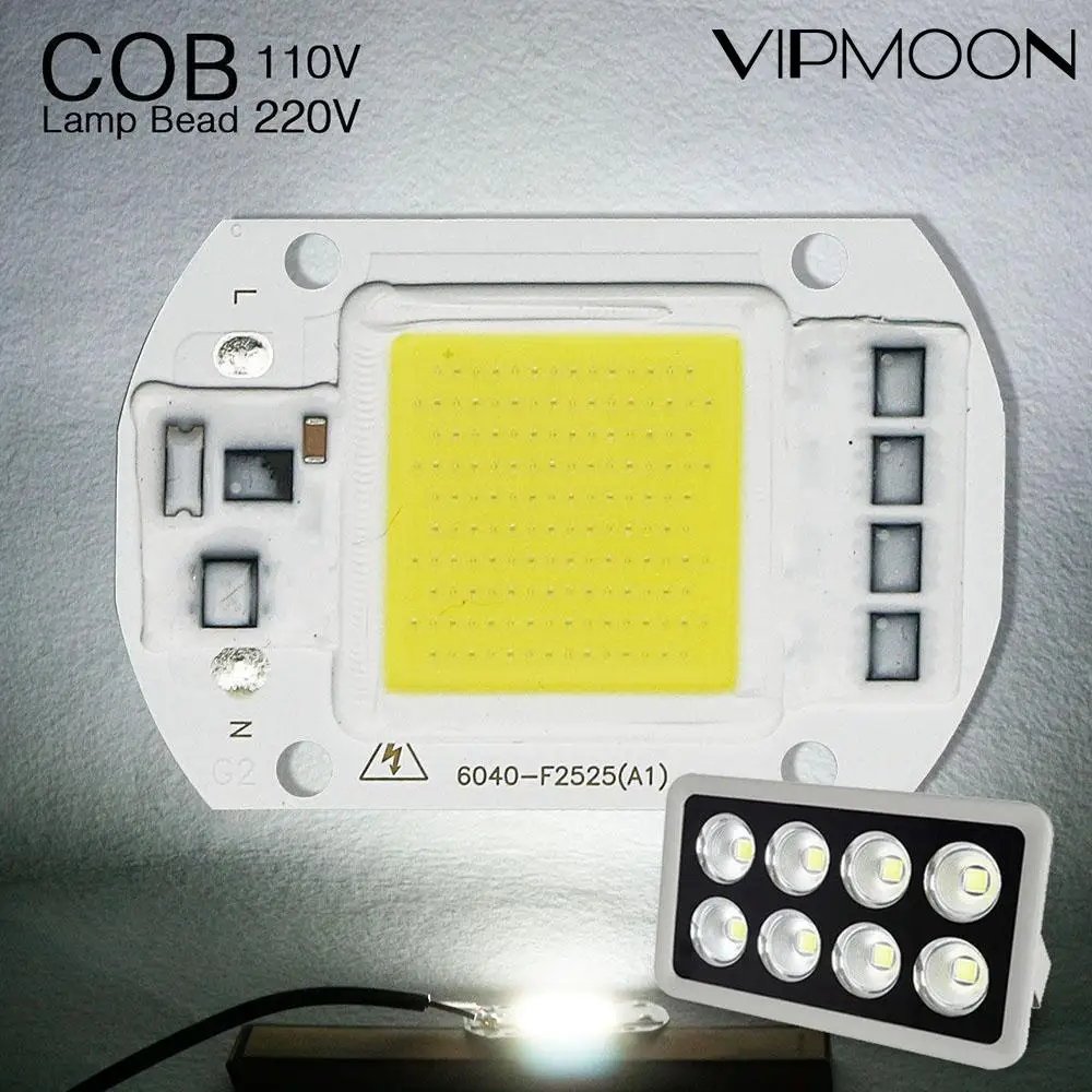 

New Smart IC High Power LED Matrix For Projector 20W 30W 50W 110V 220V DIY Flood Light COB LED Diode Spotlight Outdoor Chip Lamp