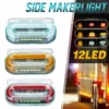 12V / 24V 12 feux de position latéraux LED voiture lumières externes Signal indicateur lampes avertissement feu arrière 3 Modes remorque camion camion ► Photo 1/6