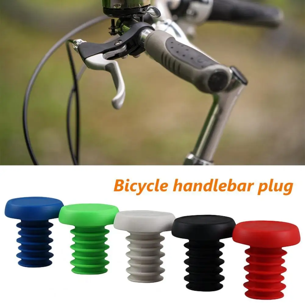 1 Pair Practical Handlebar Caps Nice Look Bike Accessories Bar End Caps